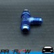 PROFLOW AN -6 (6AN) Female To Male Swivel Tee On Run Fitting Adapter Blue