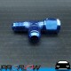 PROFLOW AN -6 (6AN) Female To Male Swivel Tee On Run Fitting Adapter Blue