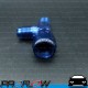 PROFLOW AN -6 (6AN) Female To Male Swivel Tee On Run Fitting Adapter Blue