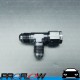 PROFLOW AN -6 (6AN) Female To Male Swivel Tee On Run Fitting Adapter Black