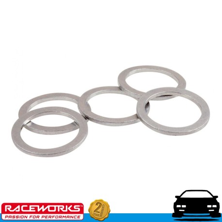 Aluminium Washers AN6 6AN ID 14.4mm OD 20.3mm T1.5mm 5 Pack Fuel Oil E85