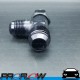 PROFLOW AN -12 (12AN) Female To Male Swivel Tee On Run Fitting Adapter Black