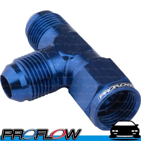 PROFLOW AN -16 (16AN) Female To Male Swivel Tee On Run Fitting Adapter Blue