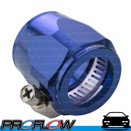 PROFLOW Hex Hose Finisher Clamp 14.3mm ID Blue