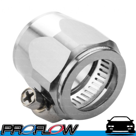 PROFLOW Hex Hose Finisher Clamp 15.8mm ID Chrome