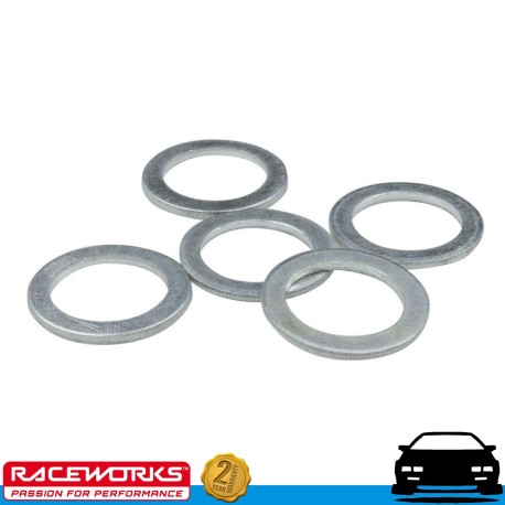 Aluminium Washers AN10 10AN ID 22.3mm OD 28.5mm T1.5mm 5 Pack Oil E85