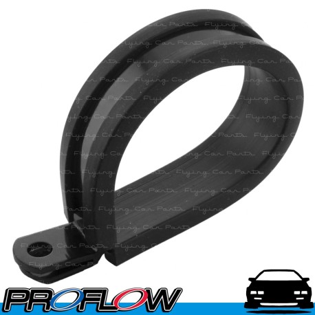 PROFLOW 5 x 28.5mm Cushioned P-Clamps Black