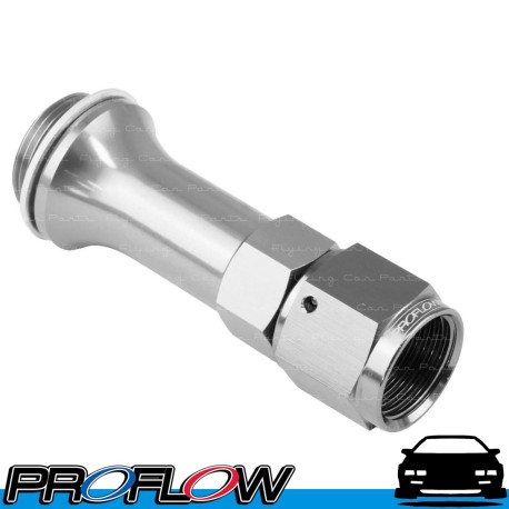 PROFLOW Female AN -8 (8AN) to 7/8" x 20 For Holley Carburettor Fitting 3" Silver