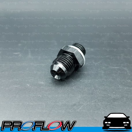 PROFLOW Male Metric M12x1.5 To Male AN -6 (6AN) Fitting Adapter Black