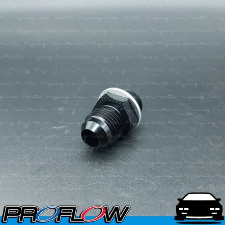 PROFLOW Male Metric M14x1.5 To Male AN -6 (6AN) Fitting Adapter Black