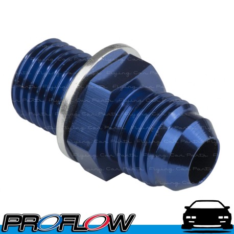 PROFLOW Male Metric M14x1.5 To Male AN -8 (8AN) Fitting Adapter Blue