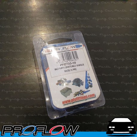 PROFLOW Male Metric M16x1.5 To Male AN -10 (10AN) Fitting Adapter Blue