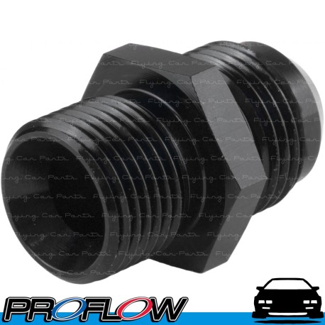 PROFLOW Male Metric M18x1.5 To Male AN -8 (8AN) Fitting Adapter Black