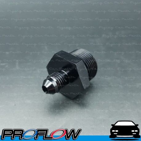 PROFLOW Male Metric M22x1.5 To Male AN -4 (4AN) Fitting Adapter Black