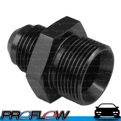 PROFLOW Male Metric M24x1.5 To Male AN -6 (6AN) Fitting Adapter Black