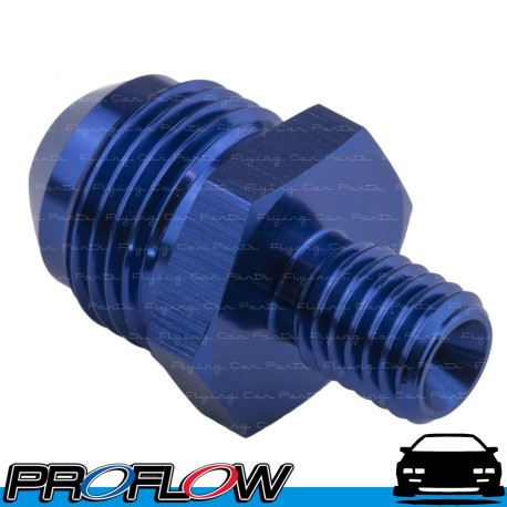 PROFLOW Male Metric M10x1.0 To Male AN -4 (4AN) Fitting Adapter Blue