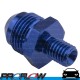 PROFLOW Male Metric M10x1.0 To Male AN -6 (6AN) Fitting Adapter Blue