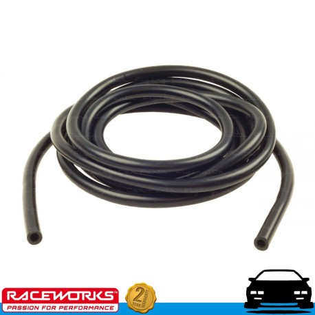 Silicone Vacuum Hose 4mm x 3 Metre Black